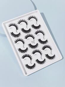 9pairs Natural Thick False Eyelashes