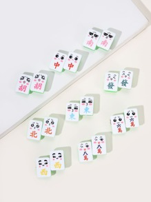 9pcs Cartoon Graphic Hair Clip