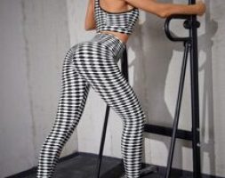 Absorbs Sweat Honeycomb High Stretch Sports Leggings