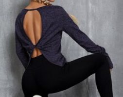 Absorbs Sweat Twist Back Sports Tee