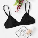 Adjustable Strap Plain Bralette