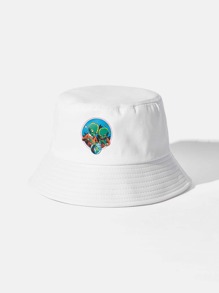 Alien Pattern Bucket Hat