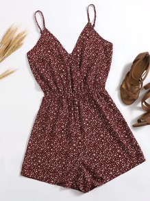 All Over Print Cami Romper