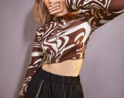 All Over Print Crop Tee
