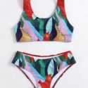 Allover Graphic Bikini Swimsuit