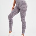 Allover Print Wide Band High Waist Sports Leggings