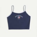 American Flag Embroidery Cami Top