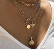 Angel Decor Layered Necklace