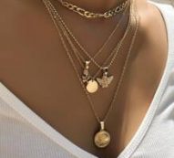 Angel Decor Layered Necklace