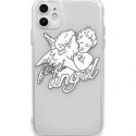 Angel Print Clear iPhone Case