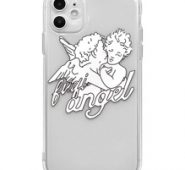 Angel Print Clear iPhone Case