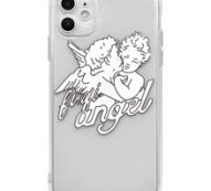 Angel Print Clear iPhone Case