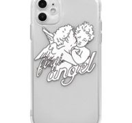 Angel Print Clear iPhone Case