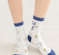 Animal Print Crew Socks