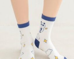 Animal Print Crew Socks