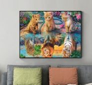 Animal Print DIY Diamond Painting Without Frame