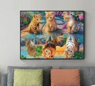 Animal Print DIY Diamond Painting Without Frame