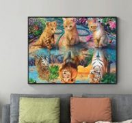 Animal Print DIY Diamond Painting Without Frame