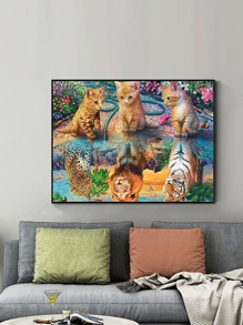 Animal Print DIY Diamond Painting Without Frame