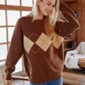 Argyle Pattern Sweater