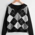 Argyle Pattern Sweater
