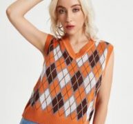 Argyle Pattern Sweater Vest