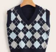 Argyle Pattern Sweater Vest