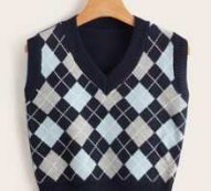 Argyle Pattern Sweater Vest