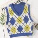 Argyle Pattern Sweater Vest