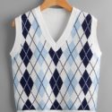 Argyle Pattern Sweater Vest