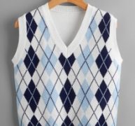 Argyle Pattern Sweater Vest