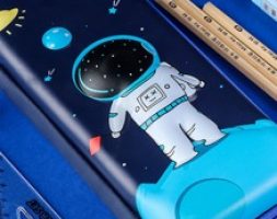 Astronaut Print Pencil Bag