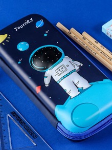 Astronaut Print Pencil Bag