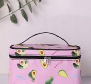 Avocado Pattern Square Makeup Bag