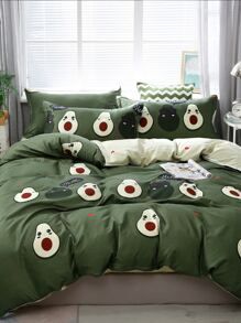 Avocado Print Bedding Set Without Filler