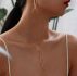 Bar Charm Necklace & Earrings 1pair