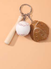 Baseball Charm Keychain