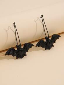 Bat Decor Drop Earrings