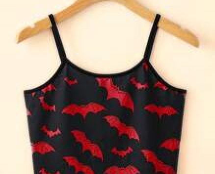 Bat Print Crop Cami