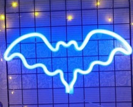 Bat Shaped Neon Light