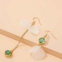 Bead Decor Asymmetrical Earrings