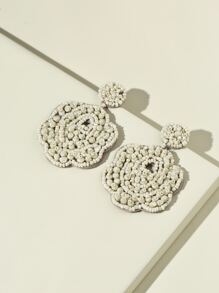 Bead Decor Drop Earrings