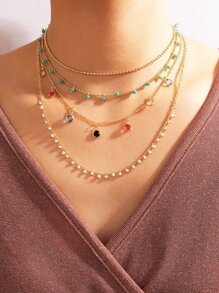 Bead Layered Necklace