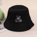 Bear Embroidery Bucket Hat