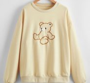 Bear Embroidery Sweatshirt