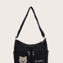 Bear Graphic Crossbody Bag