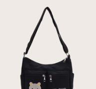 Bear Graphic Crossbody Bag