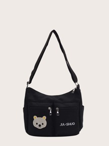 Bear Graphic Crossbody Bag