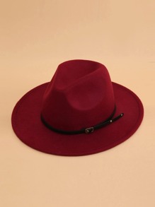 Belt Decor Floppy Hat