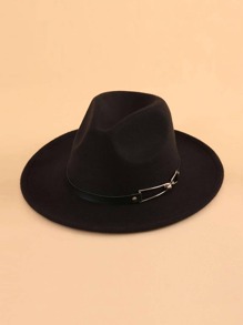 Belt Decor Floppy Hat